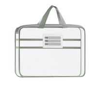 File Bag - Mesh Zipper Pouch with Handle for Organizing | Transparent Breathable Document Folder, Portable Examination Case, Stationary Holder for Students, Travel and Office