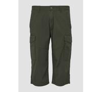 File: Strukturierte Bermuda im Relaxed Fit in 3/4-Länge 30 Grün 2164480.7940.30