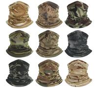 Filhome 9 Stück Bandana Multifunktionstuch Herren Atmungsaktive Schlauchtuch Halstuch für Outdoor Motorrad Fahrrad Wandern