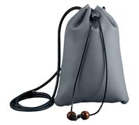 Filigrane PU-Leder-Aufbewahrungstaschen, funktionelle Schultertaschen, Kordelzug-Tasche für Münzkarten und kleine Gegenstände, Vintage-PU-Ledertasche, blau