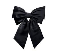 Filippa Firenze Haarklammer Big Bow mit großer Doppel-Schleife aus schwarzem Satin schwarz