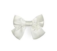 Filippa Firenze Haarklammer Silk Bow mit einer Schleife aus Seide weiß