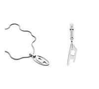 Fill Brand of Base ASIN Diesel Herren-Edelstahl-Halskette + Diesel Herren-Edelstahl-Ohrringe, poliert