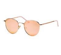 FILTRAL Runde Damen-Sonnenbrille/Goldene Retro Sonnenbrille mit verspiegelten Gläsern/100% UV-Schutz F3092622
