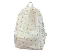 Filvczt Blumenrucksack Mit Geräumigem Design Und Komfortables Carry, Cotton Canvas -Rucksack, Reiseblumenbuchbag, 40x11x30 Cm, Für Studenten, Tägliche Pendelzeiten, Urlaub, Schreibwaren, Reisen