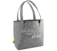 Filz-Shopper "Tag für Tag getragen"