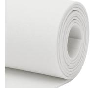 Filz stoff 3mm Dicke Filzrolle 30cm x 250cm Filzmatte Polyester Filzrolle 3mm dick Filzmatten zum Zuschneiden für DIY Filzunterlage Patchwork Nähen Basteln Stickfilz Handwerken Nähen Dekoration, Weiß