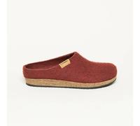 Filzclog 208 Stegmann aus 100% Schurwolle | Filzpantoffel Made in Tirol | Damen & herren Hausschuh Farbe firebrick Größe 36 firebrick 36