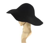 Filzhut Dreispitz oder großer Pilgerhut Schwarz