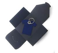 filzschneider Schlüsselanhänger aus Filz - T-Shirt/Sport - dunkelblau - als besonderes Geschenk
