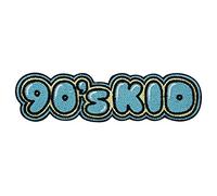 Finally Home 90's Kid Retro Vintage Patch zum Aufbügeln | Old School Neunziger Patches, 90er Jahre Bügelflicken, Erwachsene Flicken, Aufnäher für Jeansjacken und andere Kleidung