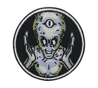 Finally Home All seeing Alien Patch zum Aufbügeln | Ufo Patches, Weltraum Bügelbild, Weltall Flicken, Aufnäher