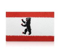 Finally Home Berlin Flagge Patch zum Aufbügeln | 8,2 x 4,9 cm | Stadt Patches, Berliner Bär Bügelbild, Biker Aufbügler, Flaggen Aufnäher, Fahne Applikation