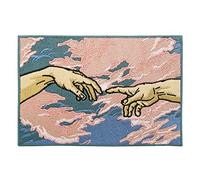 Finally Home Großer Patch zum Aufbügeln Michelangelo Hände | Himmel Patches, Wolken Rückenpatch, Finger Rückenaufnäher Bügelbild, Aufnäher