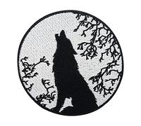 Finally Home Heulender Wolf Patch zum Aufbügeln | Biker Patches, Lone Motorrad Bügelbild, Motorradjacke Aufnäher