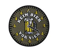 Finally Home Kein Bier vor Vier Uhr Patch zum Aufbügeln | Beer Patches, Lustige Biker Bügelflicken, Witzige Flicken, Aufnäher