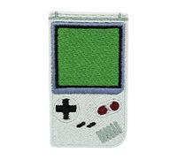 Finally Home Old School Game Boy Patch zum Aufbügeln - Retro Aufnäher | Vintage Aufbügler Motiv: Spiele, Gaming & Videospiel. Als Bügelbild für Jeansjacke & Rucksack.