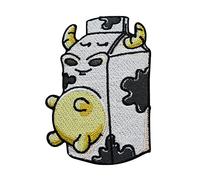 Finally Home Patch zum Aufbügeln & Aufnähen - Milch Kuh | Lustige Patches, Witzige Bügelpatches, Flicken, Aufbügler, Aufnäher Tiere