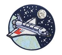 Finally Home Patch zum Aufbügeln - Raumschiff im Weltraum | Planet Patches, Astronaut Bügelbild, Kinder Aufbügler, Rakete Aufnäher