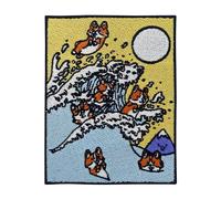 Finally Home Patch zum Aufbügeln - Welpen Welle | Dog Patches Tier Aufbügler Cute Hunde Aufnäher Große Maritme Meer Flicken