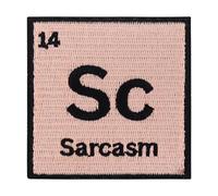 Finally Home Rosa Sarcasm Patch zum Aufbügeln - Lustiger Spruch Aufnäher | Witziges Motiv: Sarkasmus, Science, Meme & Pink. Als Bügelbild für Jeansjacke & Tasche.