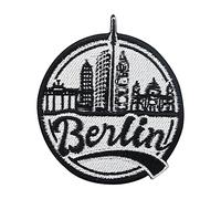 Finally Home Runder Berlin Patch zum Aufbügeln | Stadt Patches, Berliner Bär Bügelbild, Biker Bügelpatches, Flagge Aufnäher