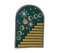 Finally Home Soul of The Moon Collection: Astrologie Treppe Patch zum Aufbügeln | Mond, Sonne Patches, Sterne Bügelflicken, Sun Flicken, Vintage Aufnäher für Erwachsene