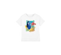 Finding Nemo Dory Nemo Unisex Kids T Shirt, White, 7-8 Years