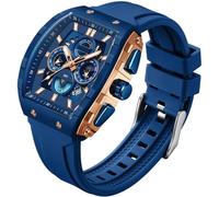 findtime Armbanduhr Herren Chronograph Groß Sportlich Quadratische Uhr Herren Militär Herrenuhr Analog Quarzuhr Datum Luxus Sportuhr für Männer Leuchtzifferblatt Designer Uhren