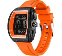 findtime Armbanduhr Herren Digital Sportuhr Militär Quadratische Digitaluhr Herren Senioren Große Zahlen Eckige Herrenuhr mit Coutdown Dualzeit Stoppuhr 5ATM Wasserdicht Outdoor