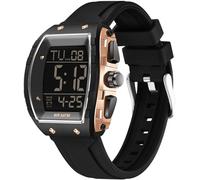 findtime Armbanduhr Herren Digital Sportuhr Militär Quadratische Digitaluhr Herren Senioren Große Zahlen Eckige Herrenuhr mit Coutdown Dualzeit Stoppuhr 5ATM Wasserdicht Outdoor