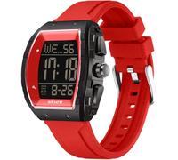 findtime Armbanduhr Herren Digital Sportuhr Militär Quadratische Digitaluhr Herren Senioren Große Zahlen Eckige Herrenuhr mit Coutdown Dualzeit Stoppuhr 5ATM Wasserdicht Outdoor