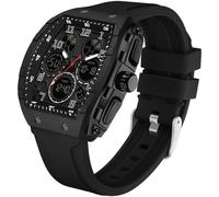 findtime Armbanduhr Herren Digital und Analog Militär Sport Uhr Eckig 5ATM Wasserdicht Sportuhren Herren LED Licht Stoppuhr Coutdown Tactical Watch Robuste Outdoor Uhr Silikon 12/24H