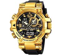 findtime Armbanduhr Herren Groß Sportlich Digitaluhr wasserdichte Robuste Outdoor Uhr für Männer Jungen Jugendliche Sportuhren LED Alarm Doppelzeit