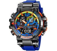 findtime Armbanduhr Herren Groß Sportlich Digitaluhr wasserdichte Robuste Outdoor Uhr für Männer Jungen Jugendliche Sportuhren LED Alarm Doppelzeit