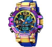 findtime Armbanduhr Herren Groß Sportlich Digitaluhr wasserdichte Robuste Outdoor Uhr für Männer Jungen Jugendliche Sportuhren LED Alarm Doppelzeit