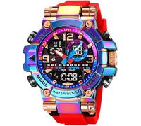findtime Armbanduhr Herren Groß Sportlich Digitaluhr wasserdichte Robuste Outdoor Uhr für Männer Jungen Jugendliche Sportuhren LED Alarm Doppelzeit