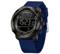findtime Digital Armbanduhr Sportuhr Herren Schrittzähler Kalorienzähler Sportliche Herrenuhr Outdoor 5ATM Wasserdicht Beleuchtung Chronograph Stoppuhr Alarm Woche Datum Anzeige Multifunktion Blau