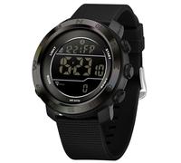 findtime Digital Armbanduhr Sportuhr Herren Schrittzähler Kalorienzähler Sportliche Herrenuhr Outdoor 5ATM Wasserdicht Beleuchtung Chronograph Stoppuhr Alarm Woche Datum Anzeige Multifunktion Schwarz