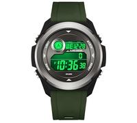 findtime Digital Sportuhr Kalorienzähler Schrittzähler Beleuchtung Chronograph Stoppuhr 12/24 Wasserdicht Großes Militär Uhren Herren Damen Studenten Jungen Outdoor Grün