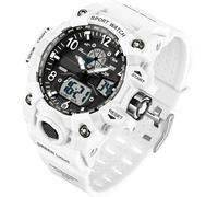 findtime Digitale Armbanduhr Damen Sportlich 5ATM Wasserdicht Militär Uhr Kinder Digitaluhr für Jungen Mädchen Analog Digital Sportuhr LED Multifunktions Damenuhr mit Wecker Datum Stoppuhr Outdoor