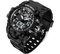 findtime Digitale Armbanduhr Damen Sportlich 5ATM Wasserdicht Militär Uhr Kinder Digitaluhr für Jungen Mädchen Analog Digital Sportuhr LED Multifunktions Damenuhr mit Wecker Datum Stoppuhr Outdoor