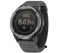 findtime Herren-Armbanduhr, Militär, Commando, Sportuhr, Kalender, Wecker, Stoppuhr, Schrittzähler, Digitaluhr, wasserdicht, 50 ATM, Zifferblatt, bunt, Schwarz , Militär