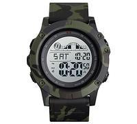 findtime Herren Uhren Sport Militär Outdoor Große Uhr Chronograph Timer Digital Armbanduhr Countdown Doppelzeit Wecker Stoppuhr LED Licht Kalender 5 ATM Wasserdicht Army Tactical Watch Männer Jungen