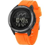 findtime Militär Digitale Armbanduhr Outdoor LED Digitaluhr Herren mit Wecker Coutdown Doppelzeit 12/24H Stoppuhr Herrenuhr Silikon Tactical Watch Jungen 5ATM Wasserdicht