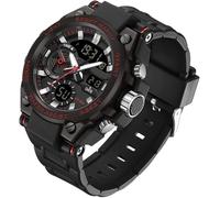 findtime Militär Uhr Herren Armbanduhr Multifunktions Analog Digitale Sportuhr mit Stoppuhr Wecker Jungen 5ATM Wasserdicht Army Herren Uhren mit Beleuchtung Datum und Wochentag Casual Sport Watch