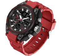findtime Militär Uhr Herren Armbanduhr Multifunktions Analog Digitale Sportuhr mit Stoppuhr Wecker Jungen 5ATM Wasserdicht Army Herren Uhren mit Beleuchtung Datum und Wochentag Casual Sport Watch