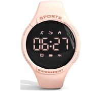 findtime Schrittzähler Uhr Damen Herren Digital Uhr Armband Fitnessuhr ohne App und Handy Digitale Armbanduhr Sportuhr Kalorienzähler Entfernung Laufuhr Fitness Tracker Kinder Uhren für Jungs Wecker