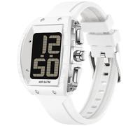 findtime Sprechende Uhr mit Großen Digital Zahlen für Sehbehinderte Blinde Menschen, Senioren Weiß Armbanduhr Leicht zu Lesen