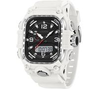 findtime Uhren Herren Militär Uhr Outdoor Eckige Armbanduhr Digital Analog Design Sportuhr Männer Herrenuhr 5ATM Wasserdicht Beleuchtung Datum 12/24H Stoppuhr Coutdown DREI Zeitzonen Weiß